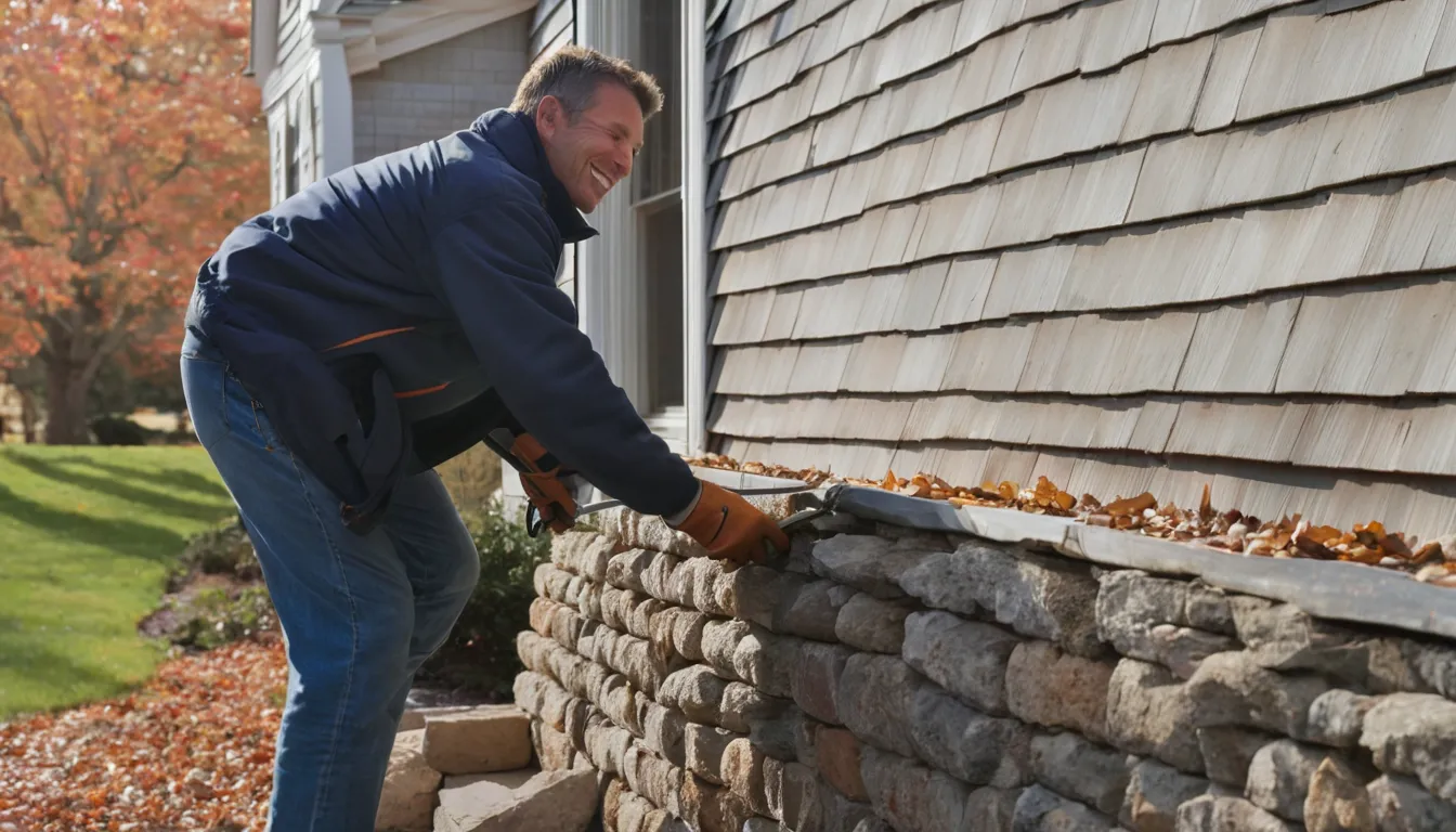 A friendly provider checking the roofline of an older Cape Cod style home in the New York area for animal entry points